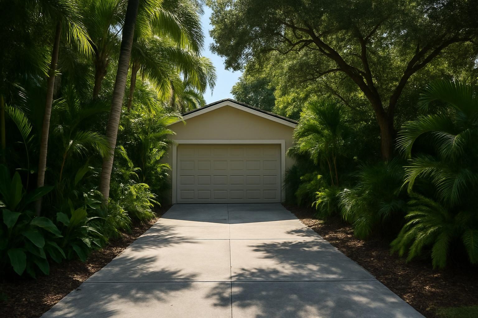 Stock photo: Concrete Driveways